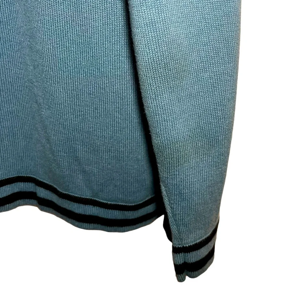 Dress Barn Women's Blue/Black Zip Up Sweater - Picture 6 of 6